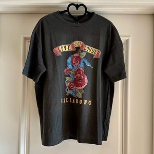 Billabong Love Louder Graphic Short Sleeve Boyfriend Tee Size Various